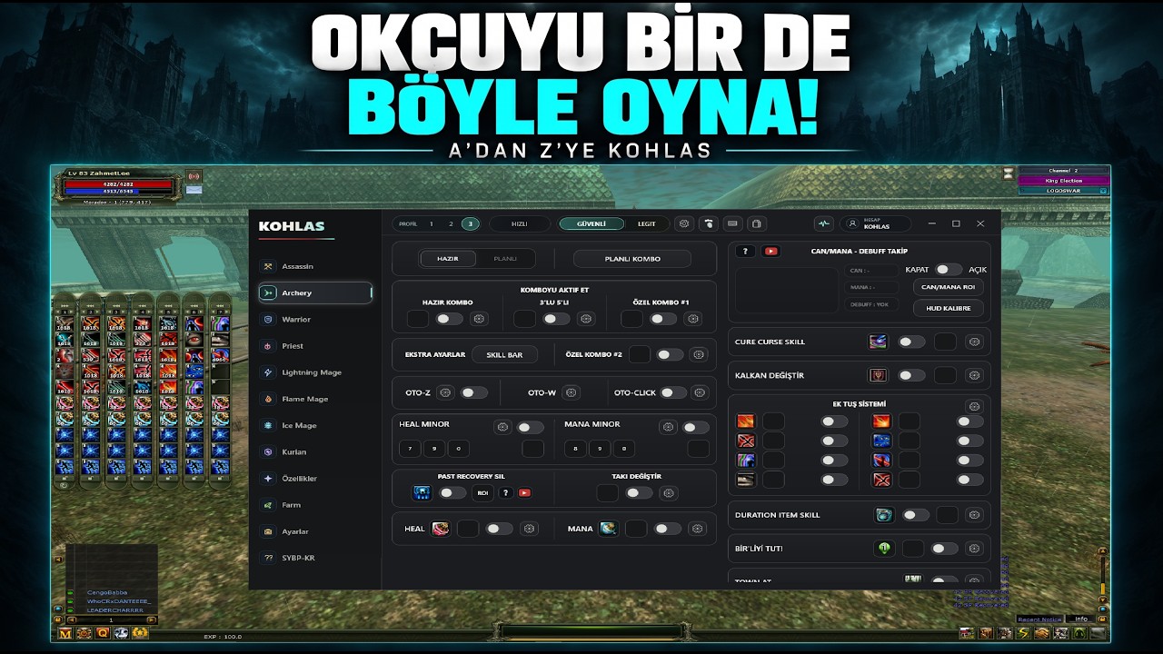 KOHLAS okçu rehberi: Okçuyu bir de böyle oyna